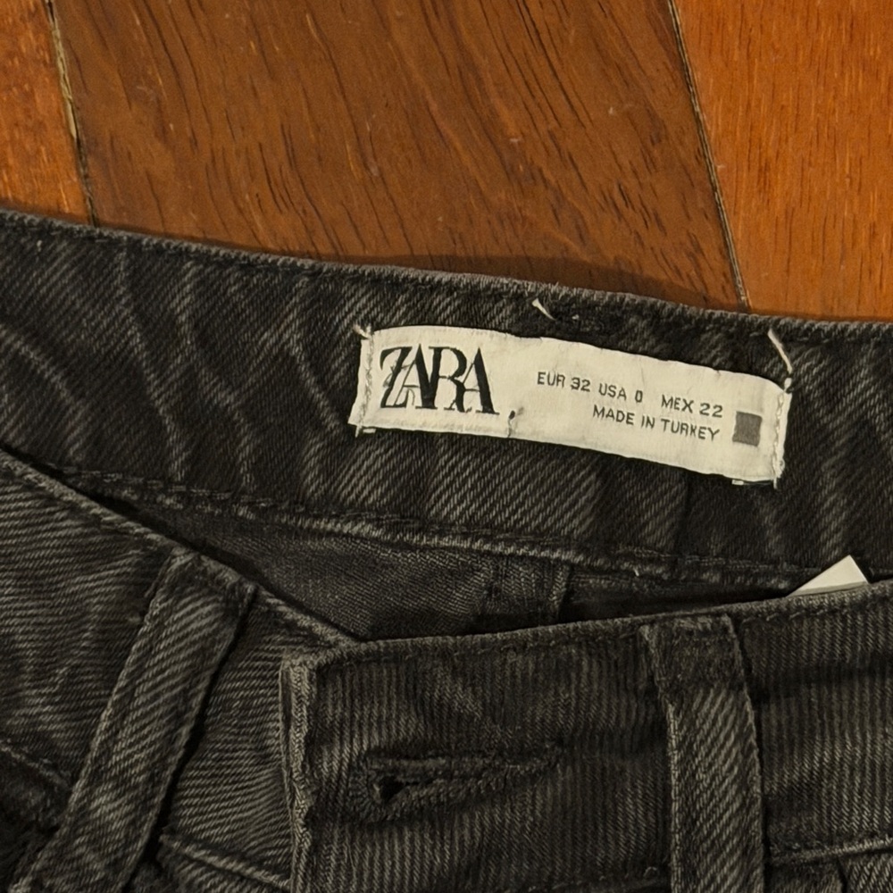 Zara Charcoal Denim Trousers